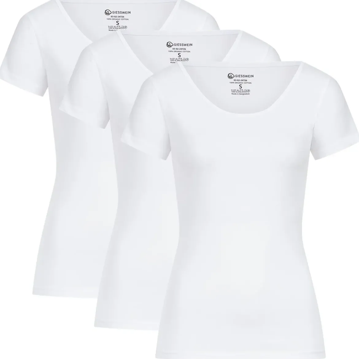 3er Pack T-shirt Women Slim-Fit