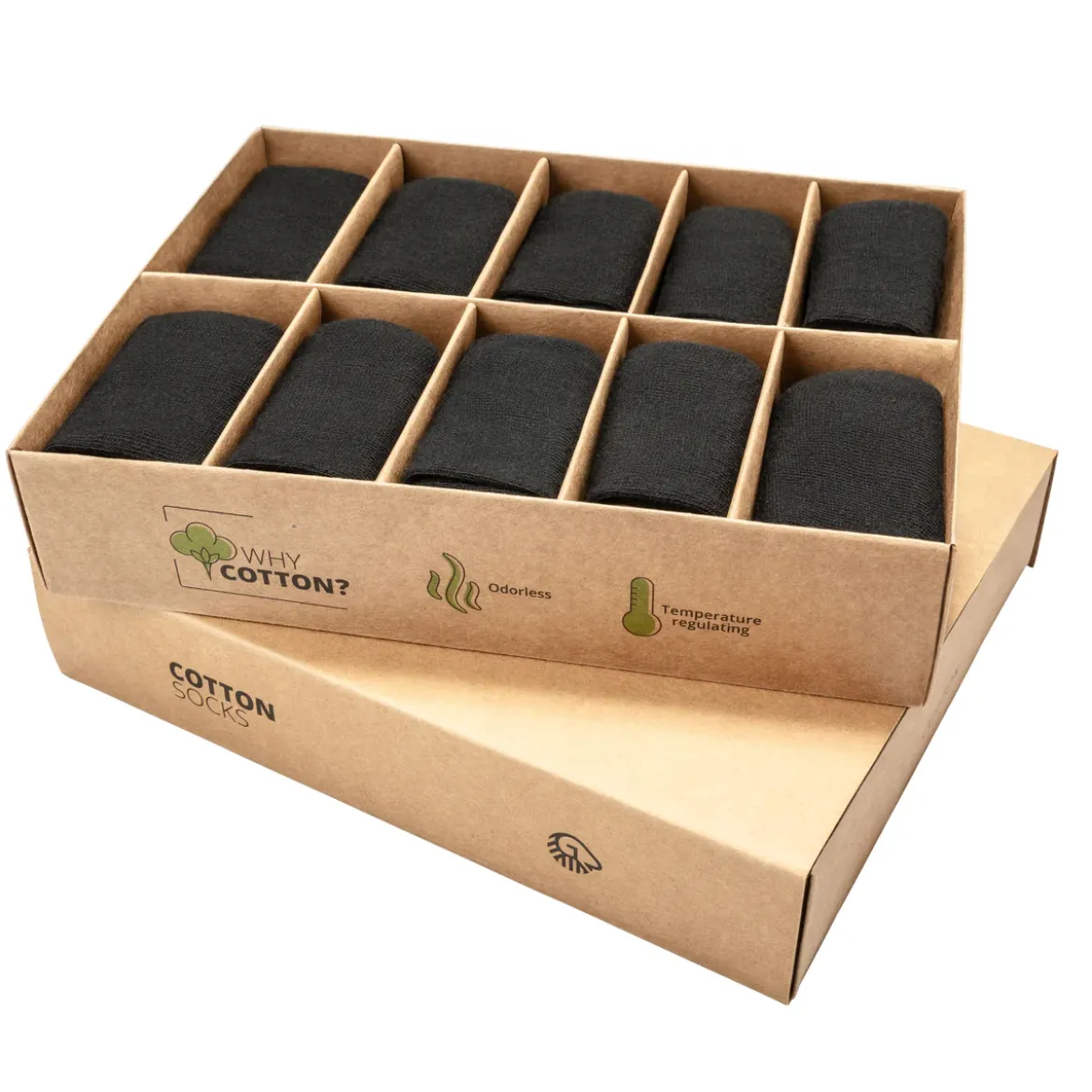 Füßlinge Baumwolle (10er Pack)