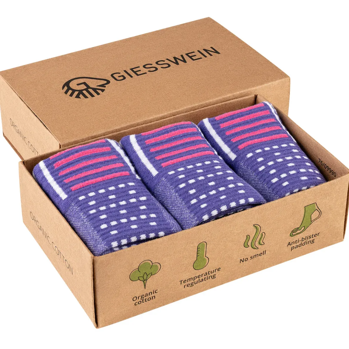 Laufsocken Bio-Baumwolle (3er-Pack)