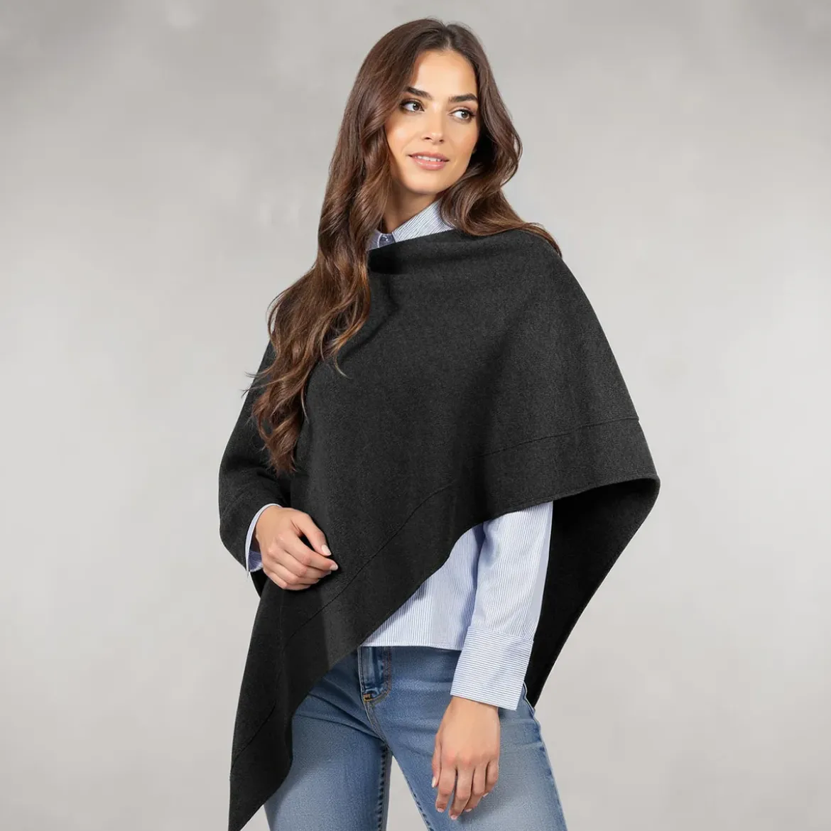 Merino Lambswool Poncho