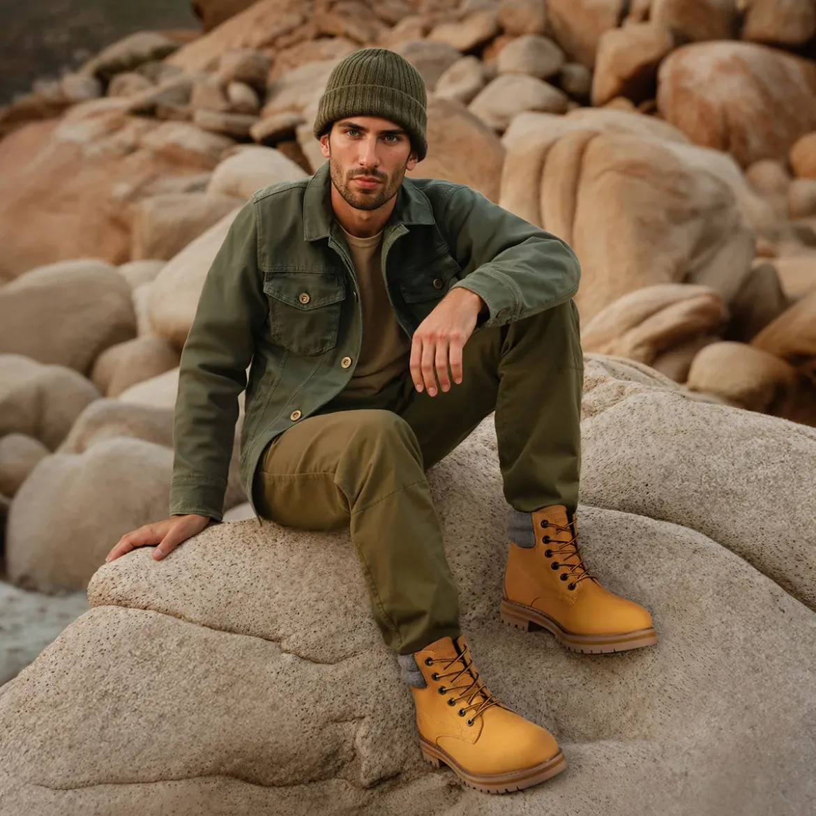 Merino Leather Boot Men