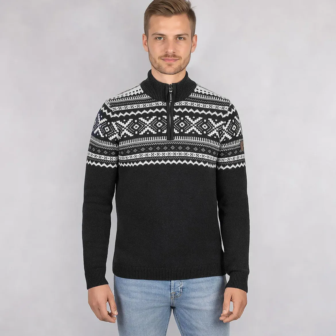 Nordic Sweater Zip Herren