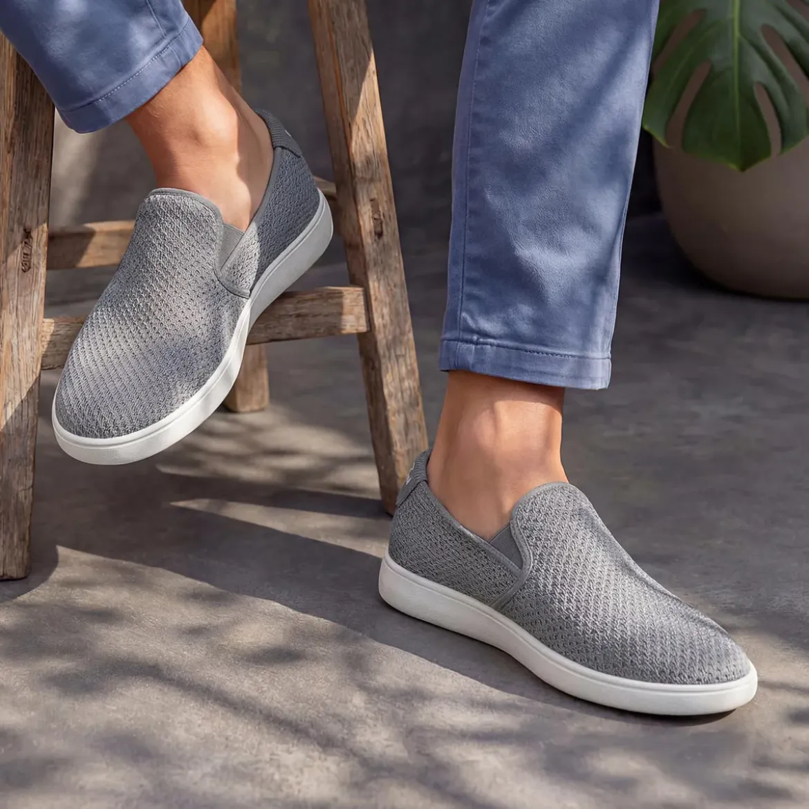 Wood Sneaker Slip-On Men